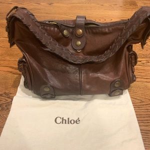 SOLD -CHLOE Silverado Brown hobo shoulder Bag